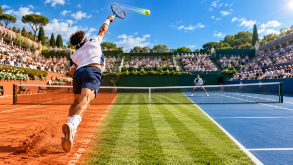 Comparaison des surfaces de tennis